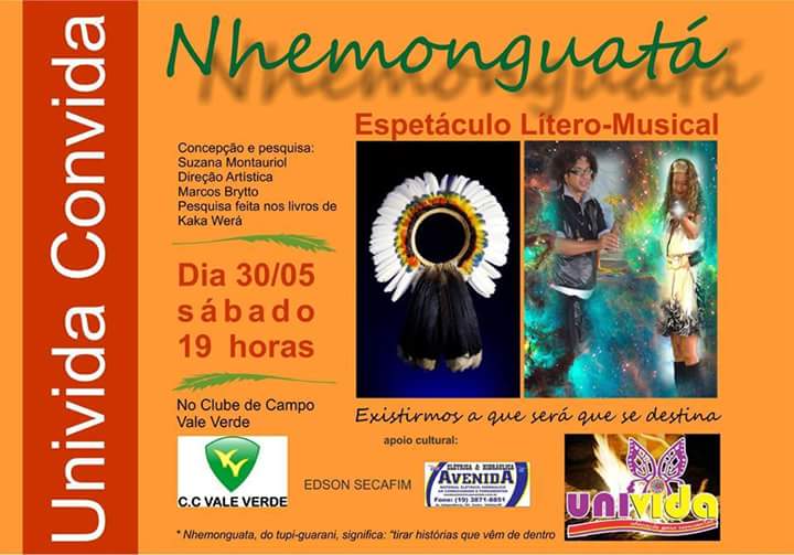 Suzana Montauriol , Nhemonguatá – Show Musical e Literário