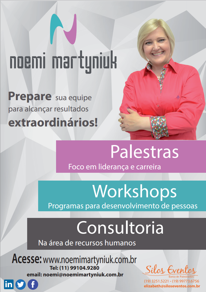 Noemi MArtyniuk, PALESTRA COM FOCO EM COMPORTAMENTO PROFISSIONAL