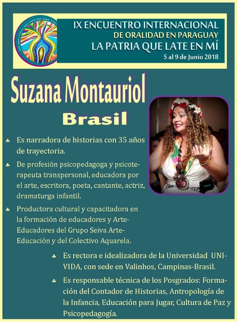 Suzana Mountariol – IX Encuentro Internacional de Oralidad en Paraguay