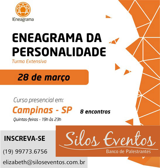 ENEAGRAMA DA PERSONALIDADE – CAMPINAS – 28 MARÇO 2019